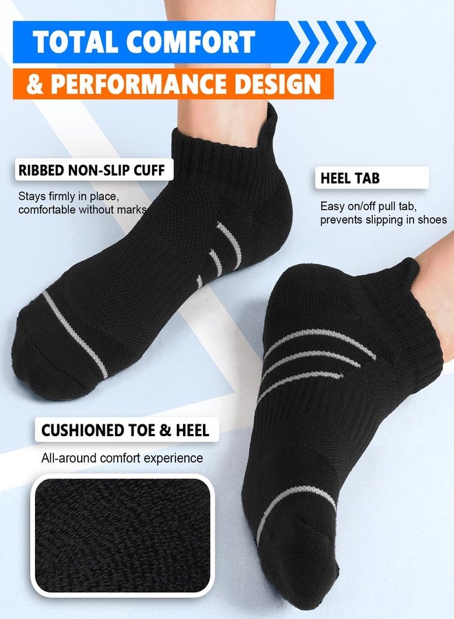 Aoliks Compression Running Socks for Women Men,Ankle Athletic Plantar Fasciitis Socks 6 Pairs - Image 3